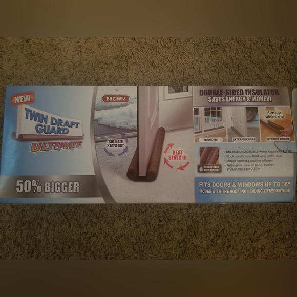 NEW Twin Draft Guard Ultimate As Seen on TV New - Picture 1 of 1